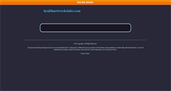 Desktop Screenshot of healthnetworkslabs.com