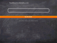 Tablet Screenshot of healthnetworkslabs.com